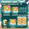 350 Pcs Beach Plates and Napkins Set Beach Party Supplies for 50 Guest (red, yellow, green, blue)
